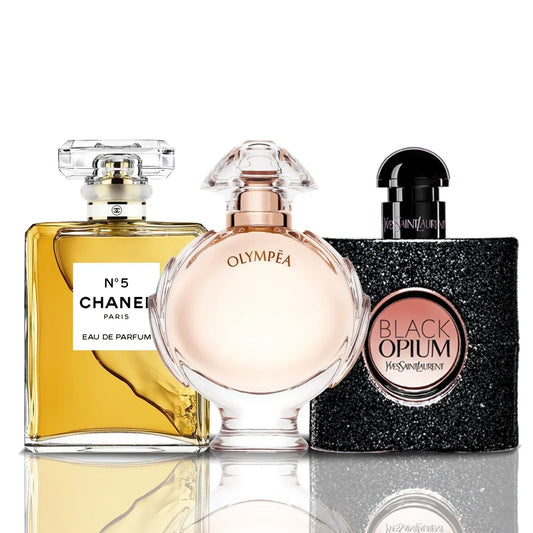 Set od 3 parfema | Chanel N°5 · Olympéa · Black Opium